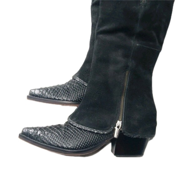 DONALD PLINER Kaydence Tall Black Boots Women's Size 9 M Knee High Retail $428 - Picture 2 of 11